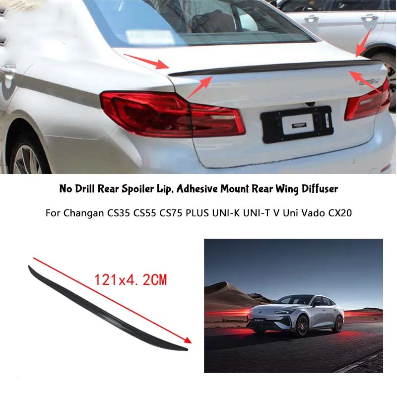 For Changan CS35 CS55 CS75 PLUS UNI-K UNI-T V Uni Vado CX20 Rear Wing Lip Car Rear Trunk Boot Lip Spoiler Wing