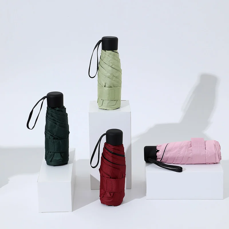 Ultraleichter Mini-Taschen-Regenschirm für Damen, klein, winddicht, faltbar, für Reisen, kompakt, Regen, Herren-Regenschirm, Sonnenschutz-Regenschirm, Outdoor-Um – Detail 1