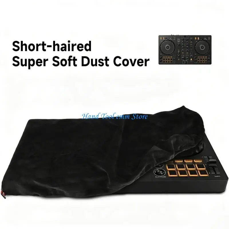 Picture 4: H37F Soft Protector DJ Controller Protective Dust Cover for DJ DDJ-FLX4 DJ Equipment Washable Fabric Elastic Closure