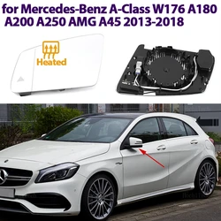 Rearview Mirror Glass Door Wing Mirrors Heated Side Glass for Mercedes-Benz A Class A-Class W176 A180 A200 A250 AMG A45 13-18