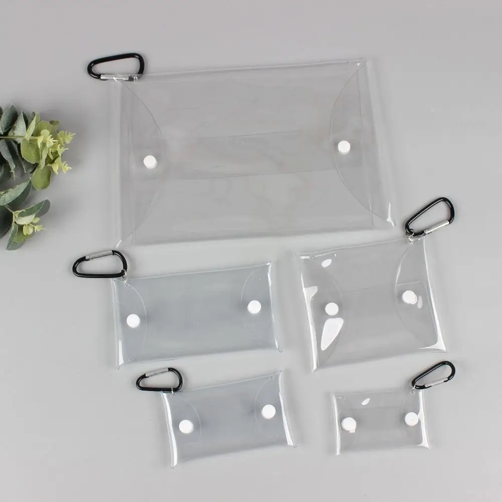 

Dustproof Anime Doll Display Bag Transparent with Metal Buckle Doll Storage Box Multiple Sizes Clear Doll Organizer Bag