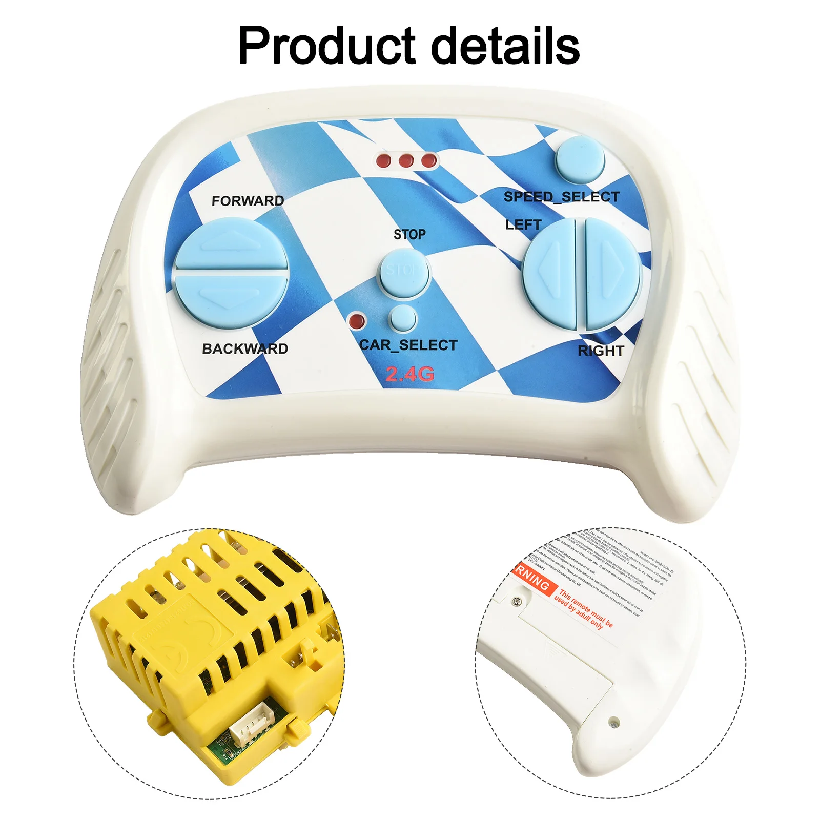 Bluetooth-compatible Size Standard Electric Car Controller Option Stable Performance Bluetooth-compatible Size
