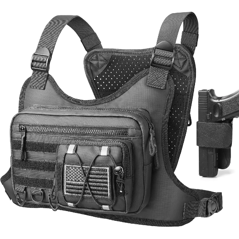 Edc Carry Bag For Men - Men Women Tactical Chest Bag Lightweight