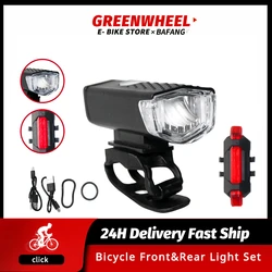 Bicycle Light USB Rechargeable Front Rear Light Set LED Waterproof Multi-mode Easy Install Headlight Taillight Bike Accessories