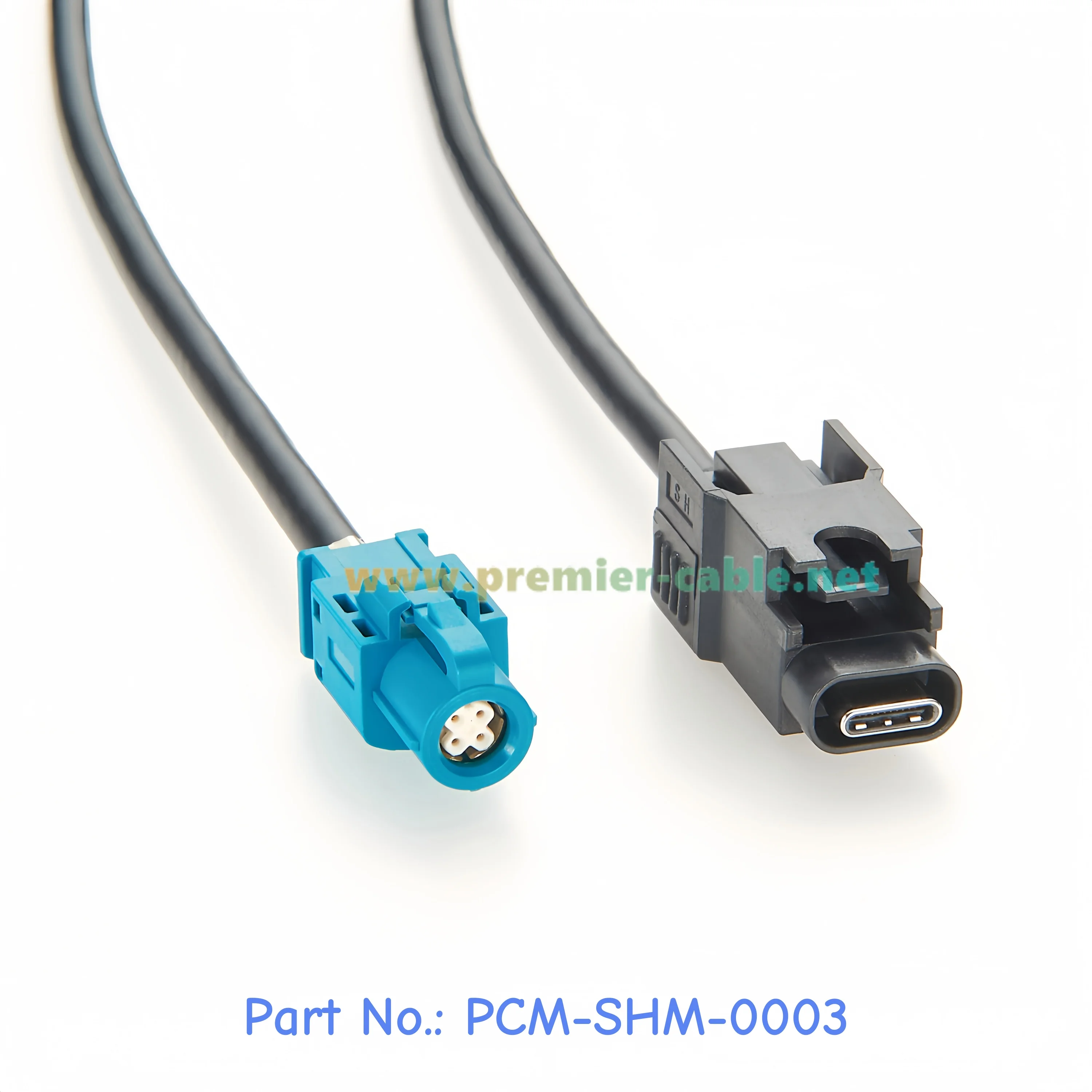 HSBridge USB 3.1 Type-C to HSD Automotive Connector Cable Compatible Rosenberger D4K10A-1D5A5-Z & Amphenol CAA00USBC001150, 1m