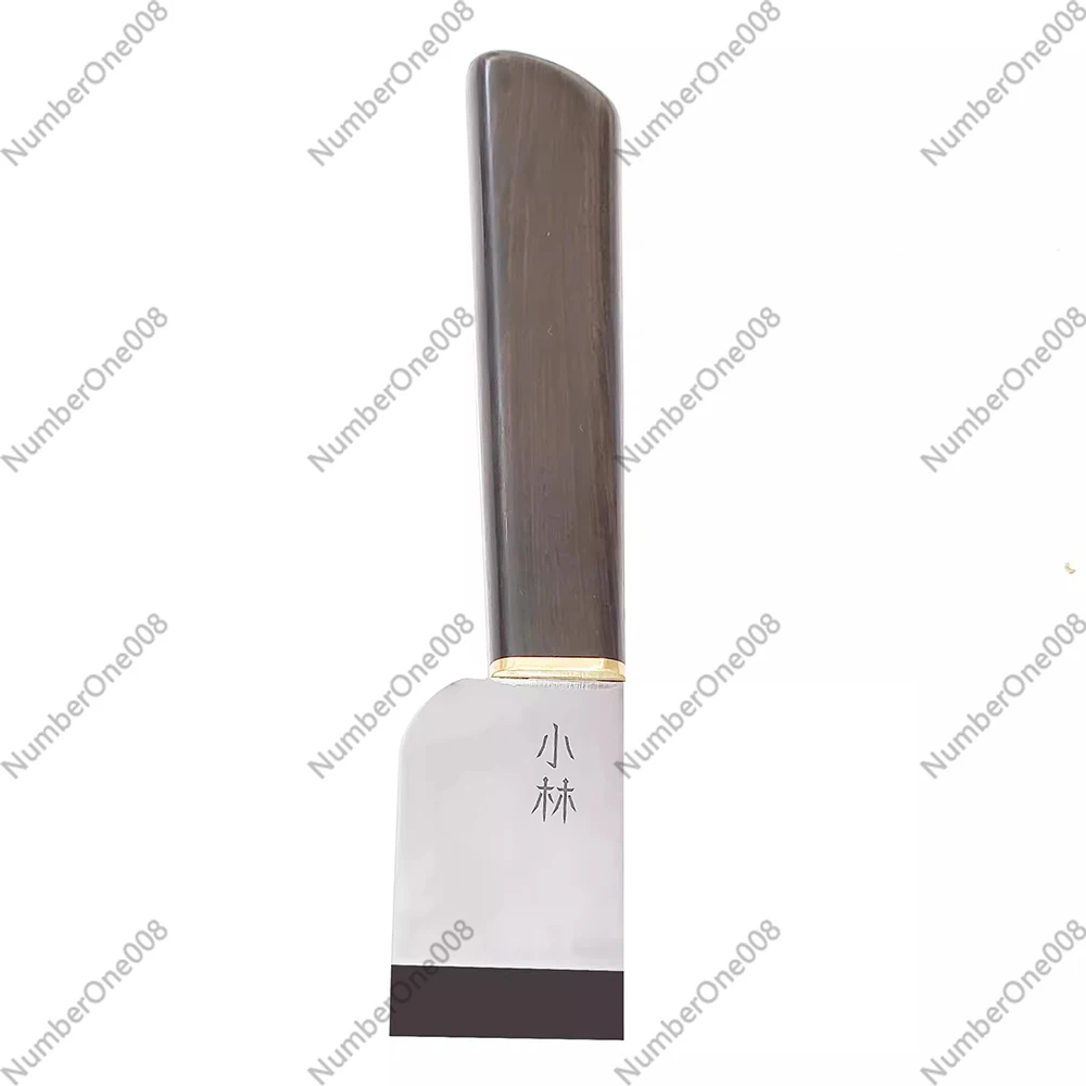 Japanese Type Leather Cutting Knife DIY Handmade Leathercraft Super Sharp Cutter Mirror Polished ASP60 Steel Blade Ebony Handle