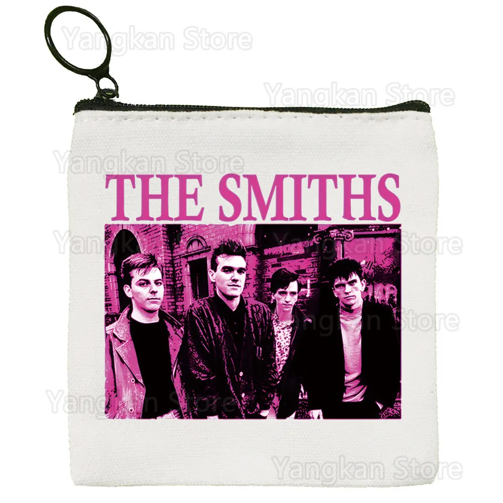 

The Smiths Punk Rock Morrissey Холщовый кошелек для монет Женский милый простой мини-сумка для монет на молнии