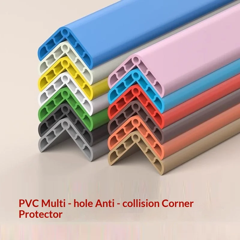 PVC Porous Anti-collision Corner Protection Strip Environmentally Friendly Soft Wrapped Edge Strip Household Baby Kindergarten