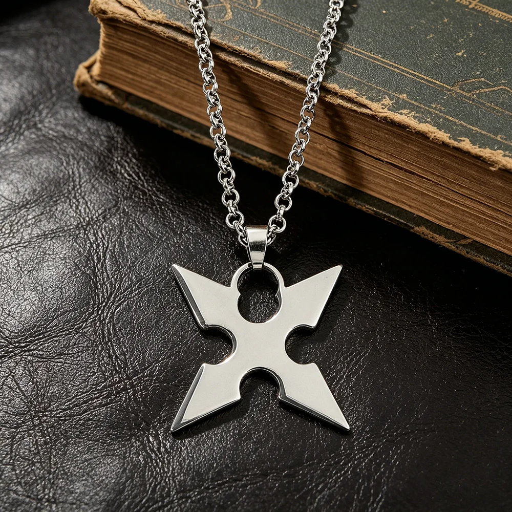 Silver Plated Roxas Necklace Kingdom Hearts Inspired Anime C