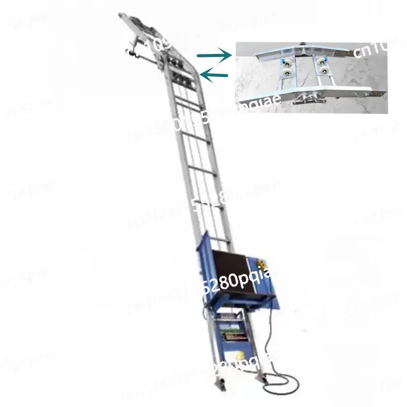 Construction Electric Small Hoist Lifts Solar Panel Ladder Lift Equipment for PV Panel Roof Lifting