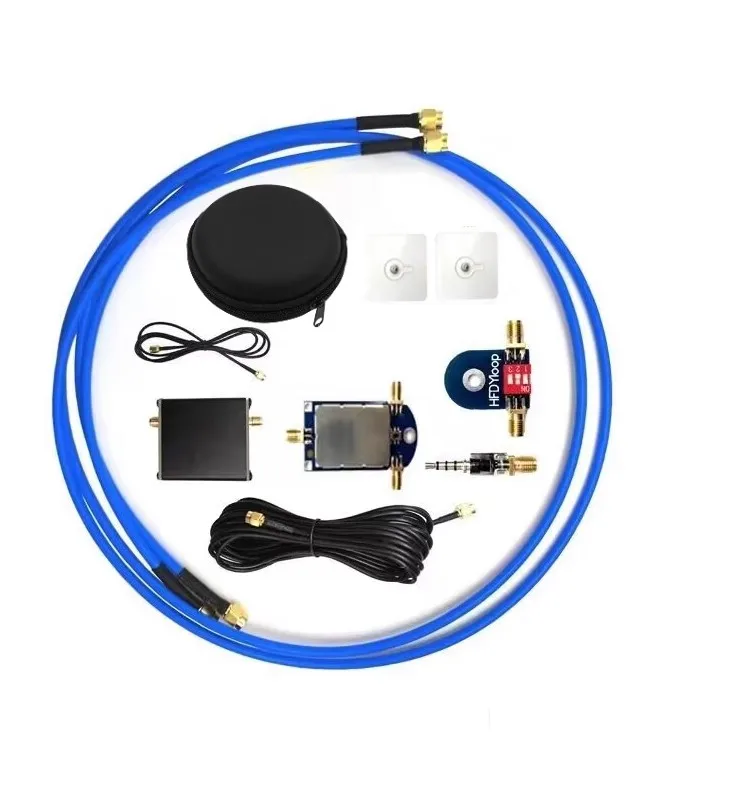 LZ1AQ Amplifier Active Magnetic Loop Antenna Wideband 50K-500MHz Portable Antenna 17dB HF AM FM VHF UHF SDR Receiver Radio view 2