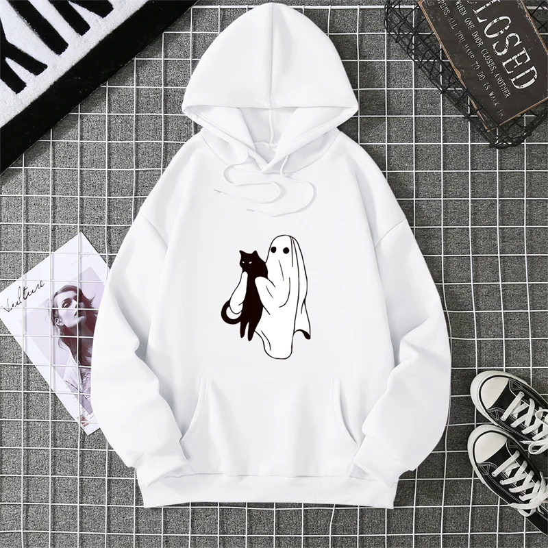 Halloween Graphic Printing Autumn And Winter Pure Cotton Men's And Women's Hoodies Casual Outdoor Street Sports Training Brand