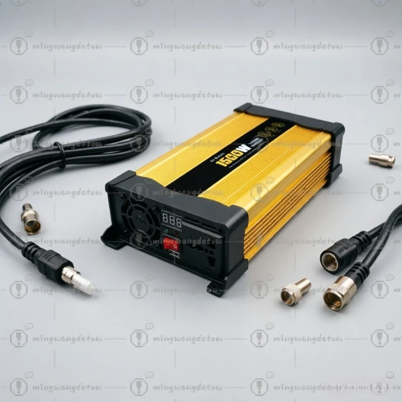 12V to 230V 1500W Portable Power Inverter with Digital Voltage Display Car Home RV Outdoor Emergency Power Converter