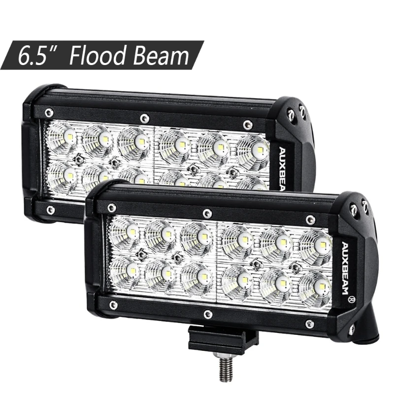 

2pcs 6.5 Inch LED Work Light Lamp Dual Row LED Light Bar 6000K White Flood Beams Lights CLASSIC-SM SERIES