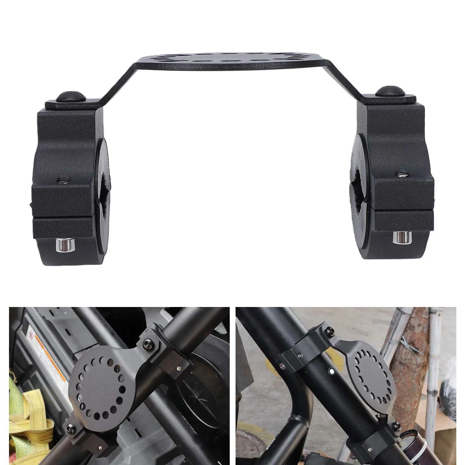 

UTV Gas Can Mount Universal UTV Water Pack Mount ATV Water Tank Gas Pack Holder Mount Bracket for 1-2in Roll Bar