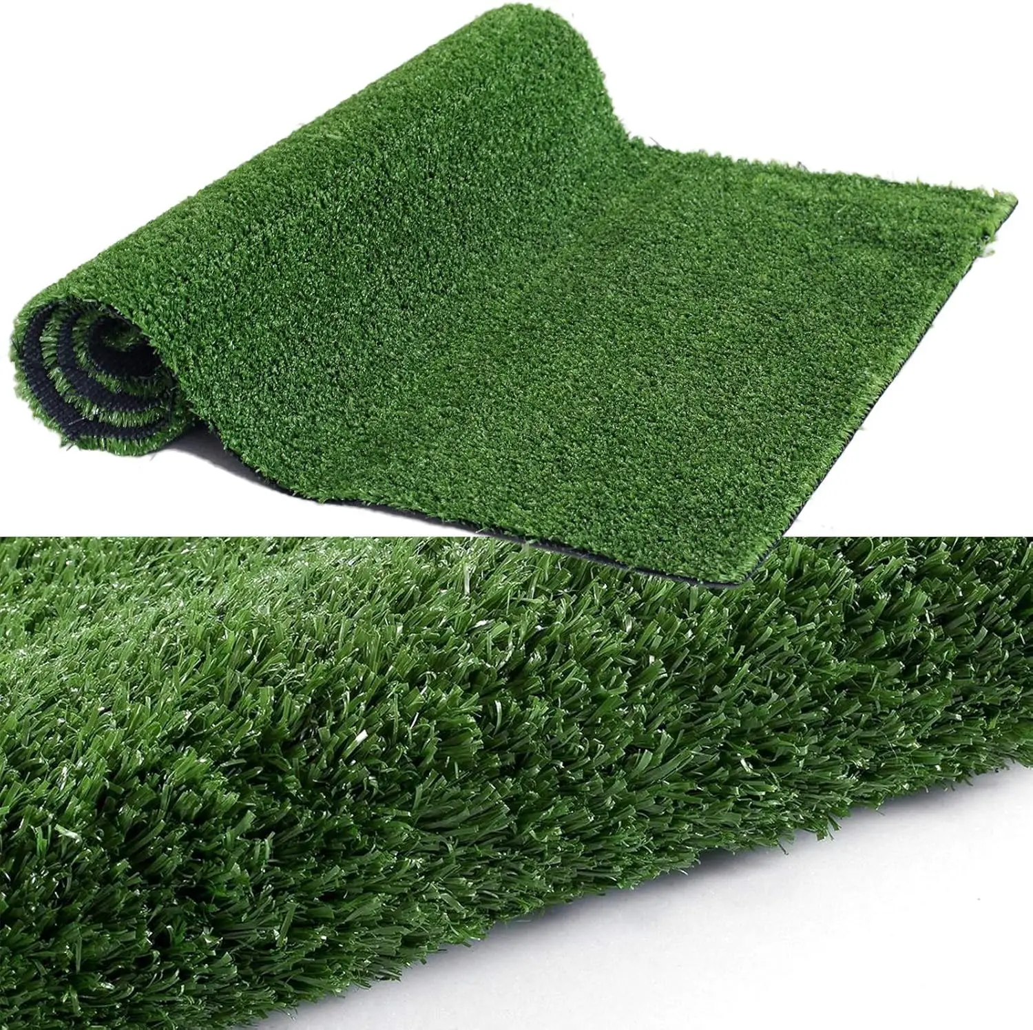 

6FTX10FT Artificial Grass Turf - Indoor Outdoor Garden Lawn Synthetic Mat for Pets, Kids, and Landscaping