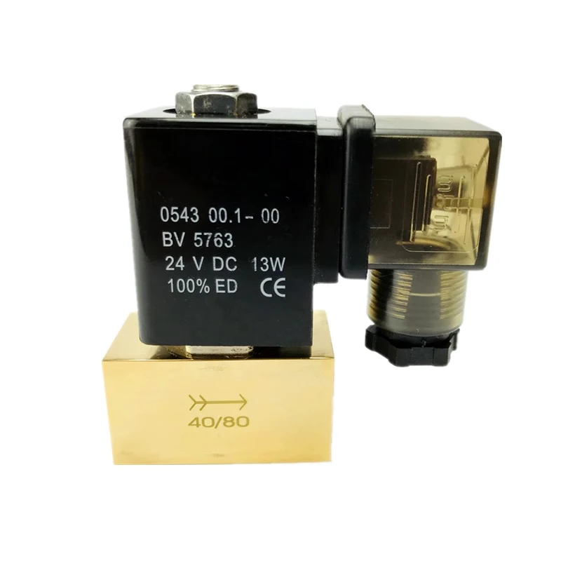 JT22-02 Direct Acting Brass Valve 80bar High Pressure Solenoid Valve 2 Way 1/4 3/8 1/2 BSP DC12V/24V AC220V Normal Close