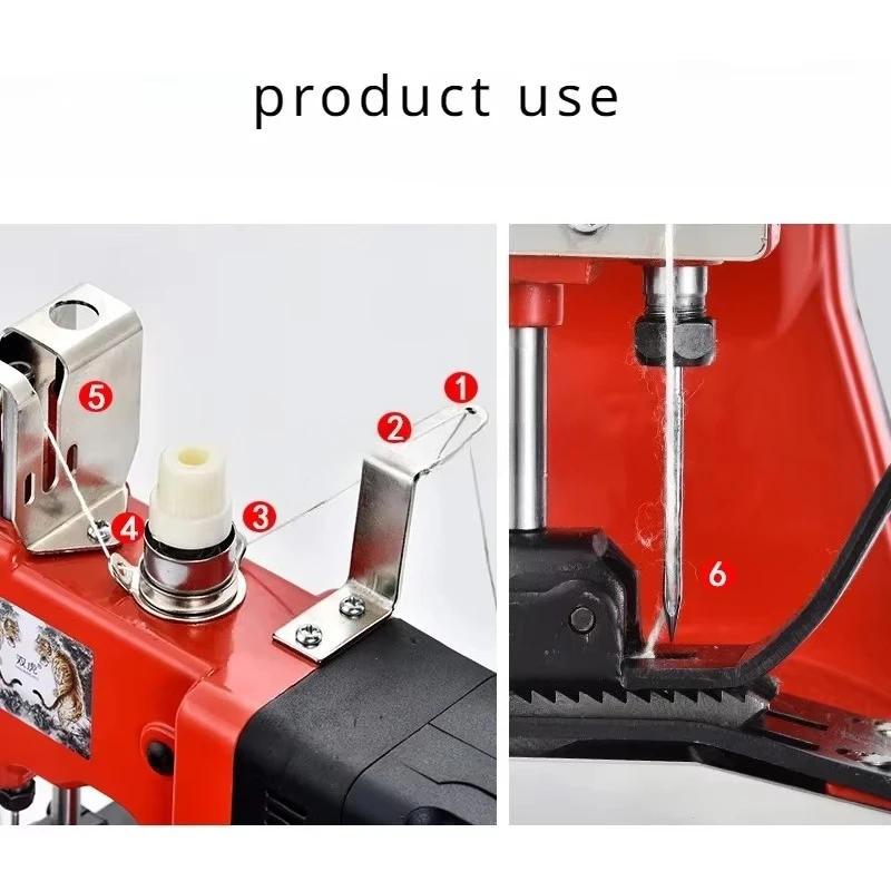 Portable Electric Sewing Machine Plug In, Handheld for Various Fabrics and Bag Sealing, Lightweight Fast