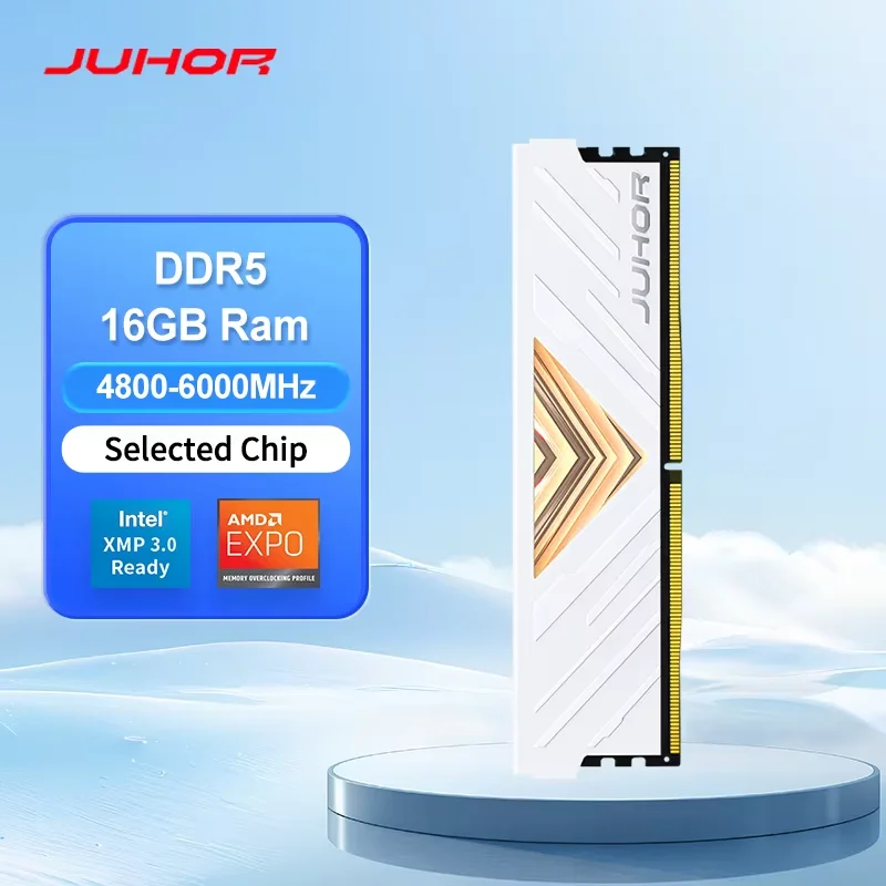 メモリ JUHOR DDR5-6000MHz 16GB 動作品 JUHOR DDR5 RAM 16GB 4800MHz 5600MHz 6000MHz コンピューターゲーム用