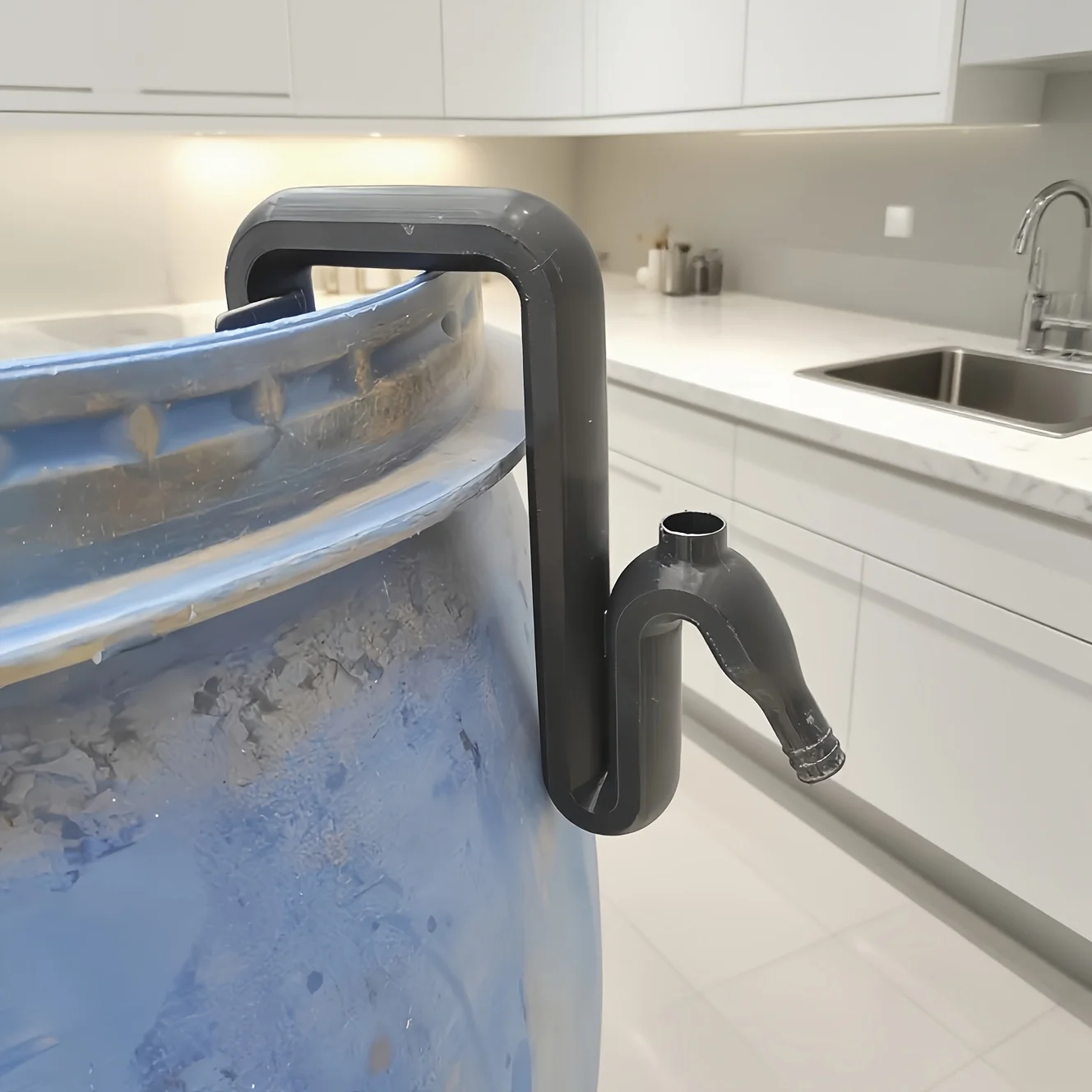 1 Stück – Lösung für Regenwasser-Umleitungs- und Überlaufrohr, selbstansaugendes Siphon-Set für einfache automatische Entwässerung und Befüllung