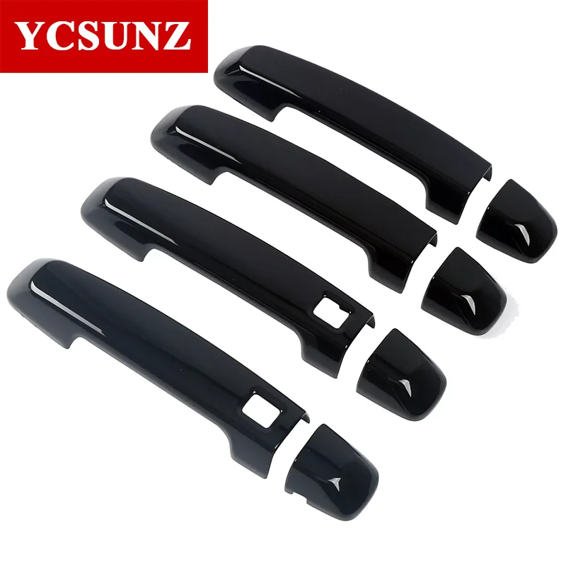 ABS Door Handle Trim Cover With Hole For GWM WEY Tank 300 2020 2021 2022 2023 2024 Door Bowl Cover Car Accessories