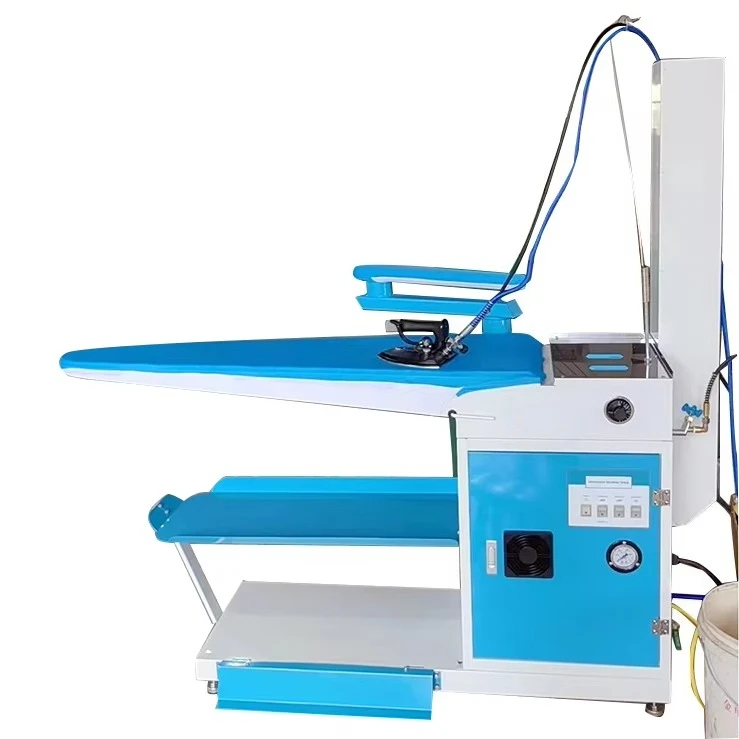 

Q3-G sells industrial U-shaped vacuum steam ironing table with built-in steam generator