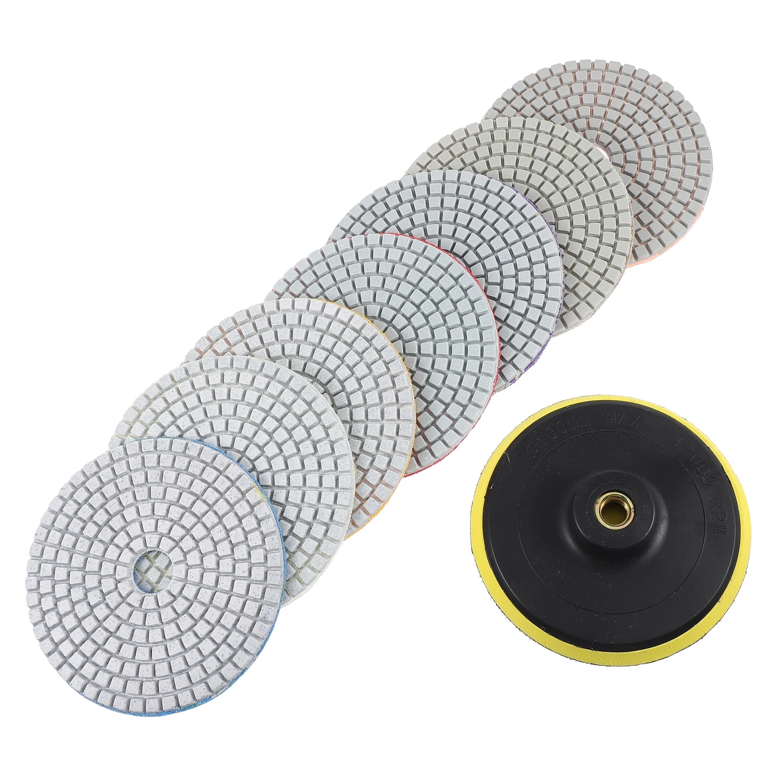 

Stone Polishing Sheet Pad Wet Pads Grinding Granite Sanding for Grinder Diamond Buffing Discs Marble