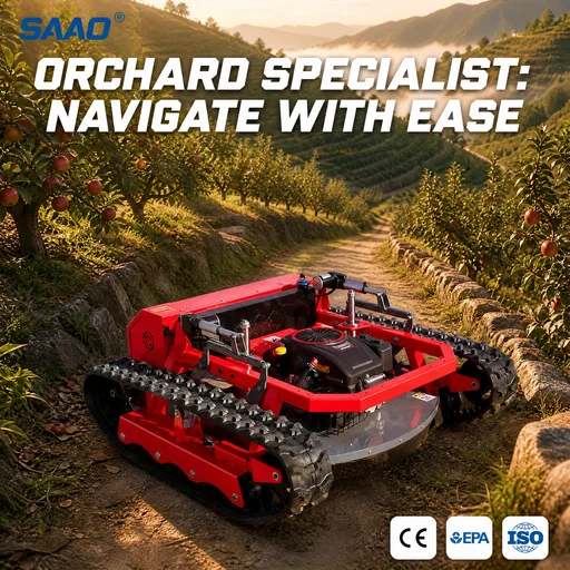Best Selling Rugged Diesel Tracked for Nature Reserve and Wetland Maintenance Slope Lawn Mower