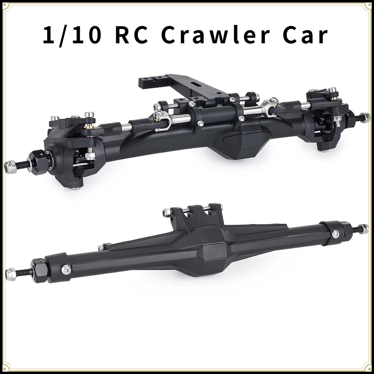 

1:10 RC Car Parts high-performance Front Rear Portal Axle Combo Set for 1/10 RC Crawler Vanquish H10 Optic Upgrade Accessories