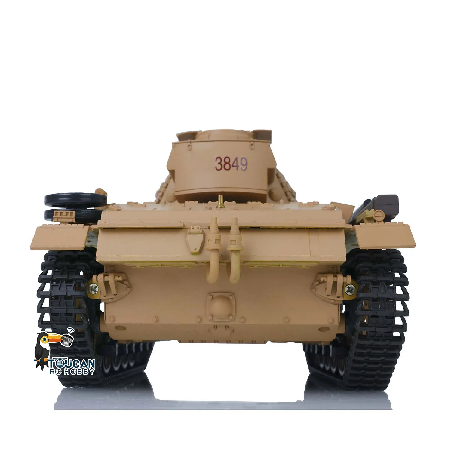 In Stock HENG LONG 1/16 Scale 7.0 Plastic Panzer III H RTR RC Tank Model 3849 Remote Control Cars BB Shooting Smoke Unit - view 3