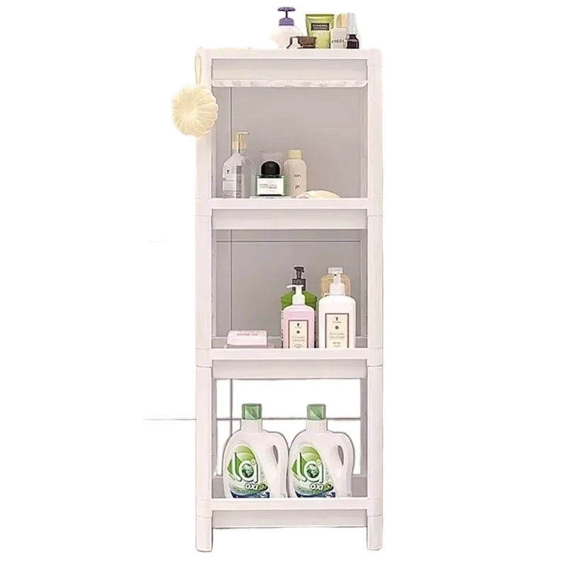 for Kitchen Shelf Living Room Floor to Ceiling Mobile Multi-layer Bathroom Storage Rack for Toilet Organization and Space