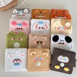 Original Design Kawaii animal Plush Cat Pig Kpop binder Photocard 3 hole A7 Collect Book Idol Photo Card Holder Album Stationery