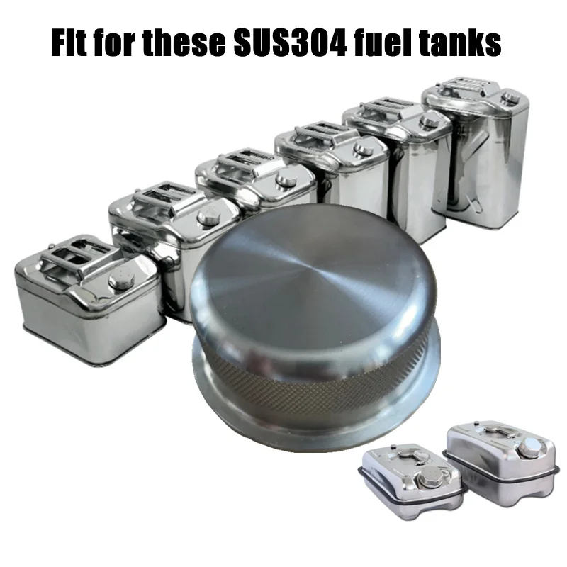 SUS 304 Jerrycan Lid Gas Can Cover for 5L 10L 15L 20L 25L 30L Oil Barrel Drum Stainless Steel Spare Fuel Tank Lid Oil Tank Cap