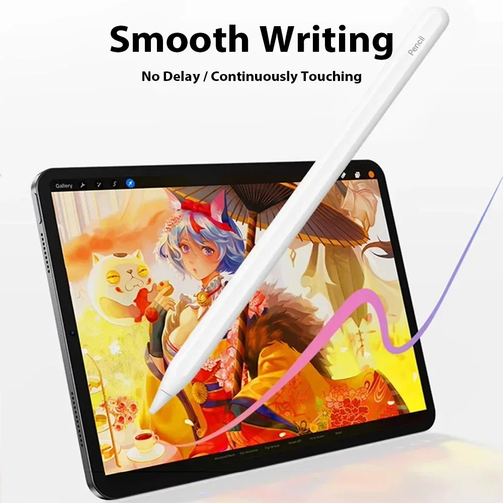

For Apple Pencil Stylus Pen For iPad Pro 13 M4 12.9 Air 11 5 M3 M2 A16 Mini 6 7 10 9 9th 10th Generation Magnetic Charging Pens