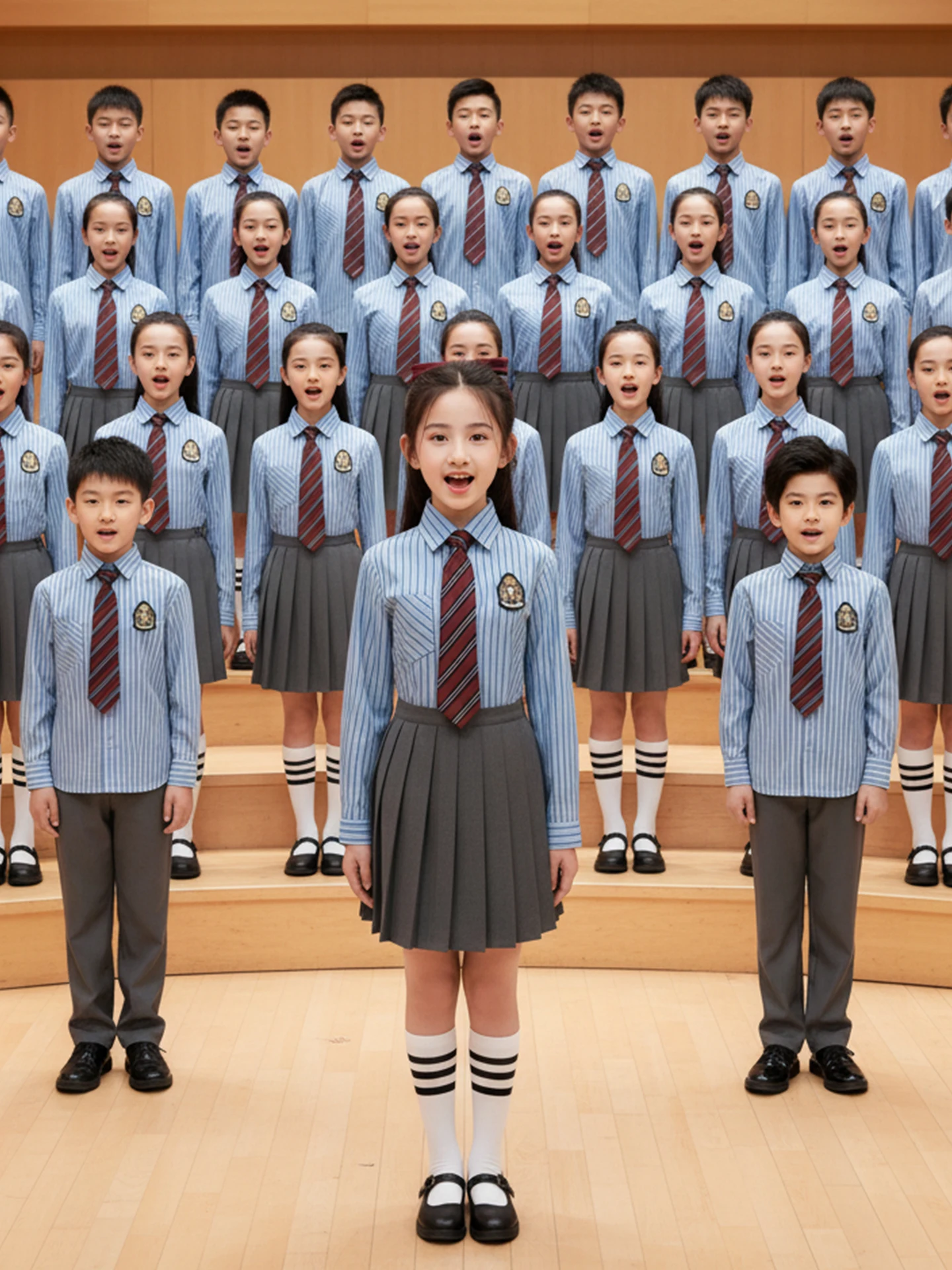 

Patriotic Red Song Performance Costume Children's Day Male Female Primary School Student Speech Recitation Competition Ethnic...