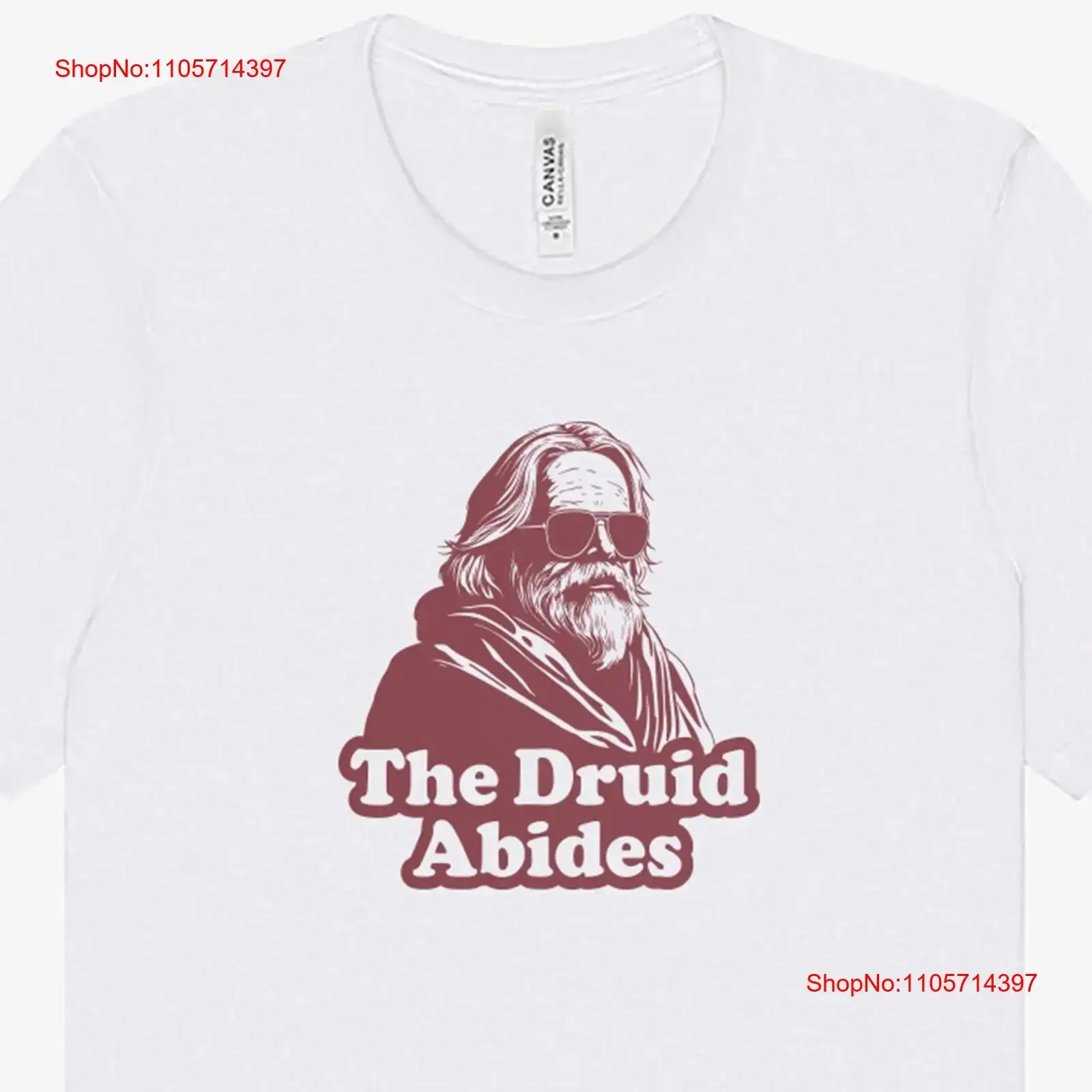 The Druid Abides T Shirt Funny D TTRPG Fantasy Big Lebowski Parody for Tabletop Gamers vintage Washed Casual Soft Slightly