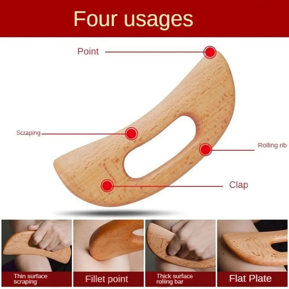 Wooden Gua Sha Tool Scraping Board Massage Tool Slimming Guasha Massage Board Gua Sha Scraper Body Massage Therapy Tool