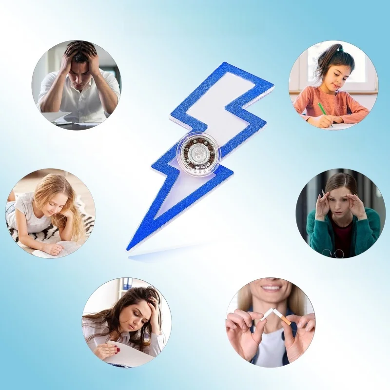5 Stuks Creatieve Gyro Lightning Fidget Spinner Stress Fidget Speelgoed Handheld Speelgoed ADHD Hand Spinner Stress Verlichten Desktop Speelgoed