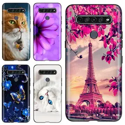 For LG K61 2020 Case Cute Cat Butterfly Soft Silicone Shockproof Phone Case For LG K61 K 61 Fundas Case LGK61 Coque 6.53'' Shell