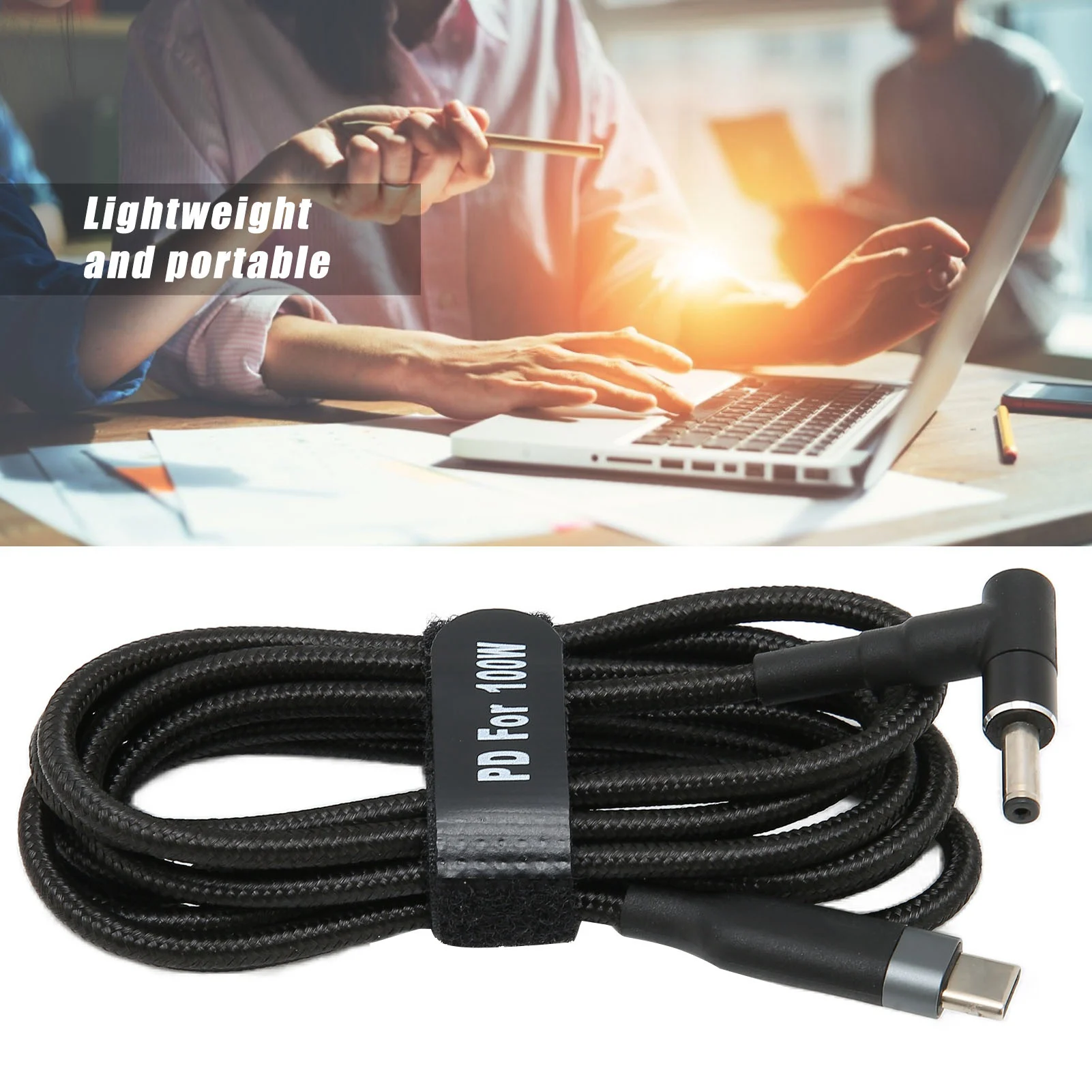 Laptop Fast Charging Cable Pure Copper Wire  Laptop Power Cord Portable Convenient  for Home for Travel for Office