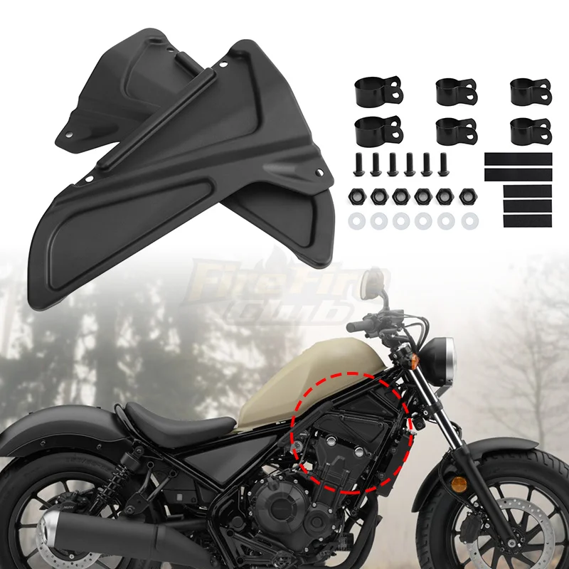 

Motorcycle Accessories Engine Side Cover For Honda Rebel CMX 250 300 500 2017-2022 2021 2020 2019 2018