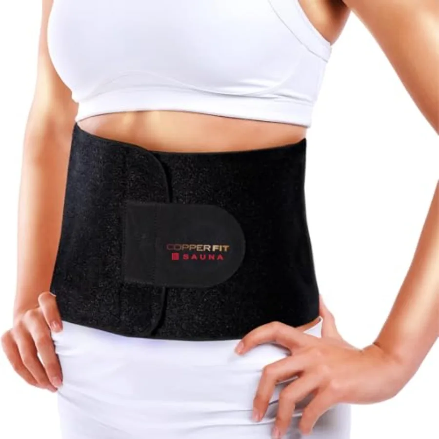 

Copper Fit Infrared Sauna Belt Waist Trainer for Men and Women Increases Sweat Supports Core and Adjustable Compression