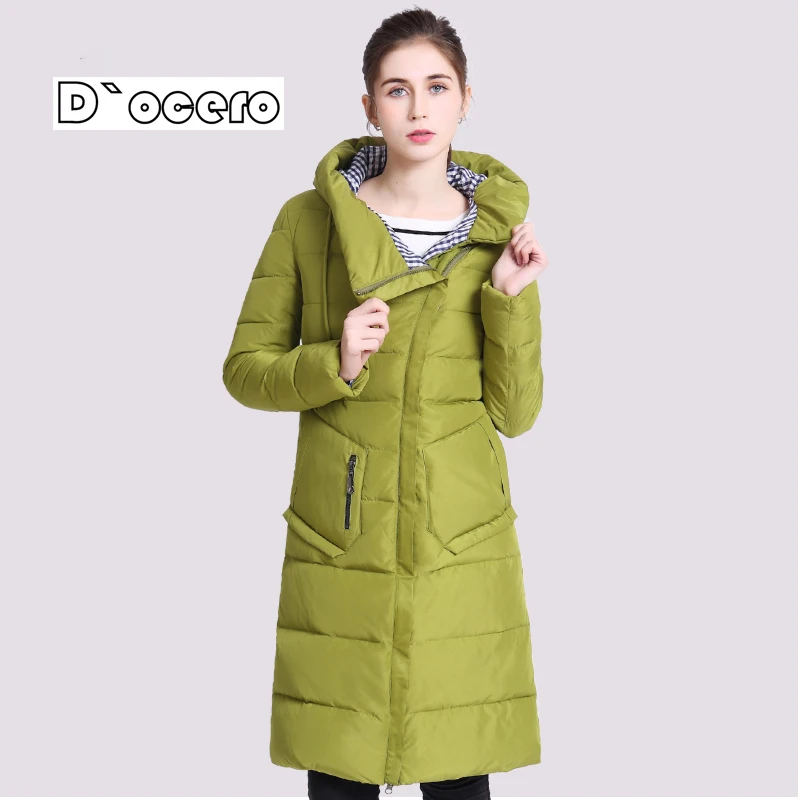 Docero 2022 New Winter Jacket Women Parka Outerwear Long Fashionable Women's Winter Coat Hooded High Quality Warm Down Jacket 5