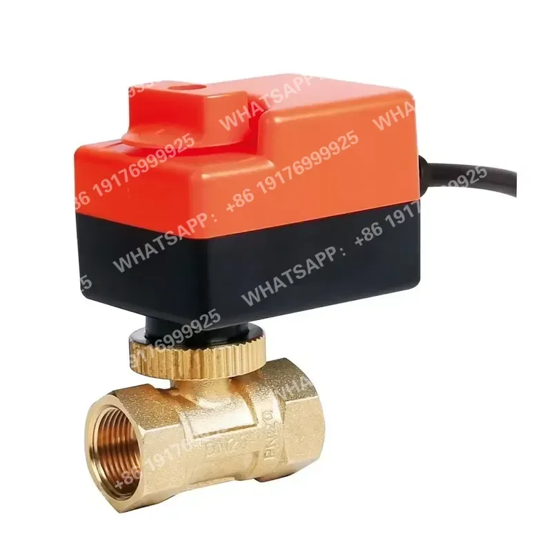 SR207 Dn25 Pn16 1'' Inch Mini Electric Electro Motor Manual in One Forged Brass Ball Valve