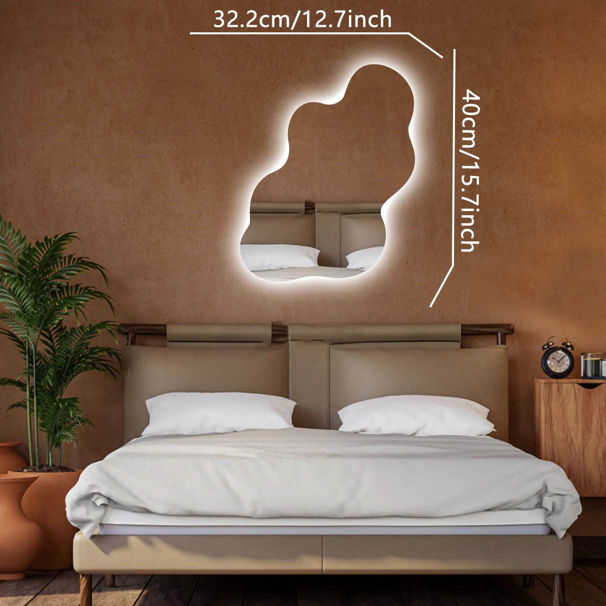 Specchio Neon Sign LED Neon Light per Wall Girl Room Signs Hanging Neon Sign camera da letto salone di bellezza decorazione specchio Back glowing