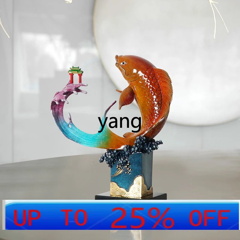 LMMM all-copper ornaments Yuyue Longmen all-copper handicrafts study office new Chinese entrance