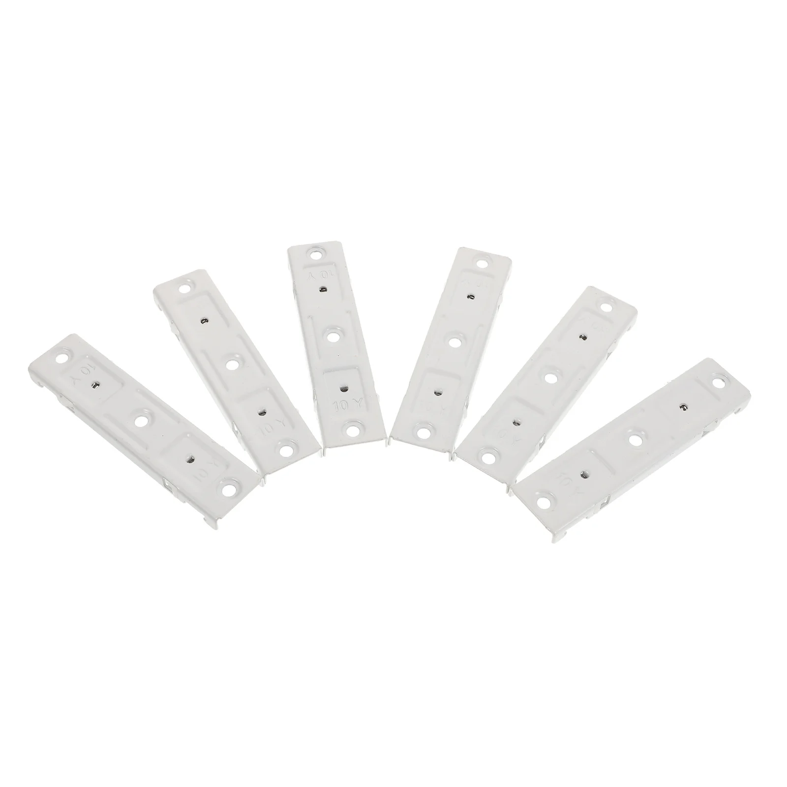 

6 pcs Curtain Connectors For Ceiling Mount Stainless Steel Double Rod Track Easy Installation Curtain Tracks Ceiling Mount Track