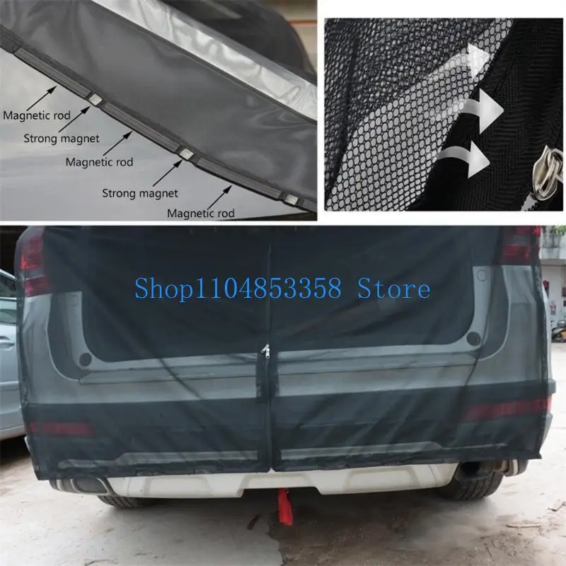652F Breathable Mesh Car Tent for Car Tailgate for UVsSun Protections Ventilation