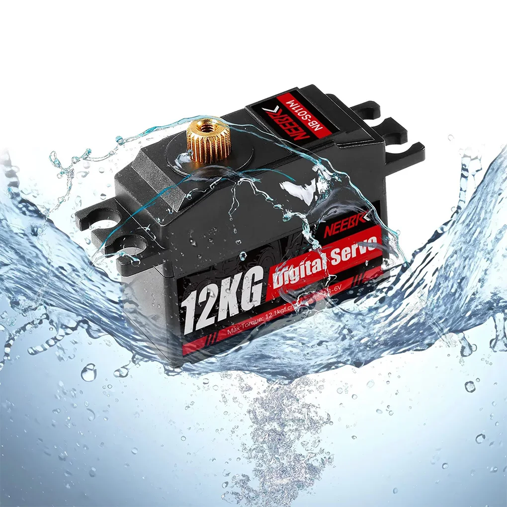 Wasserdichtes 12 kg Metallgetriebe-Servo für 1/16 1/14 1/12 RC Car Crawler Roboter Boot Hubschrauber Flugzeug TRX4 WPL Upgrade-Teil