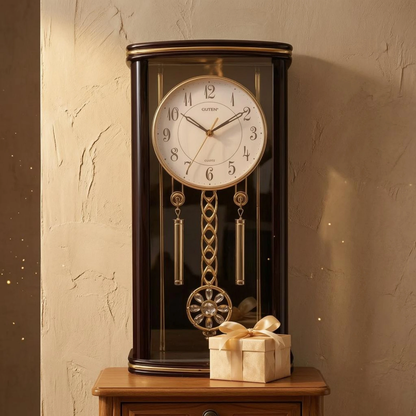

Pendulum Wall Timepiece Glossy Finish Quartz Pendulum Timepiece